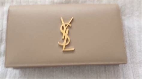 ysl saint laurent monogramme nude clutch|ysl monogram bag.